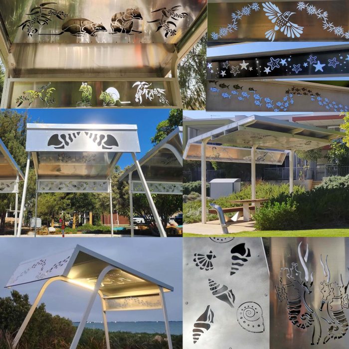 Shade shelters combined reduced